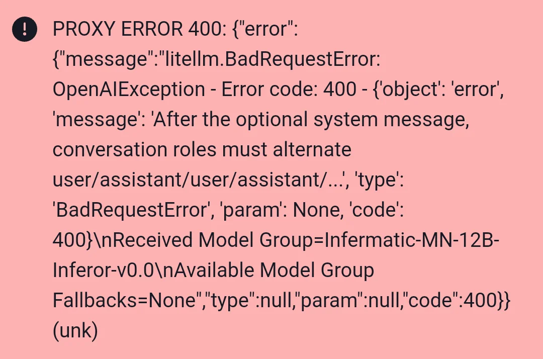 Janitor AI 400 Error